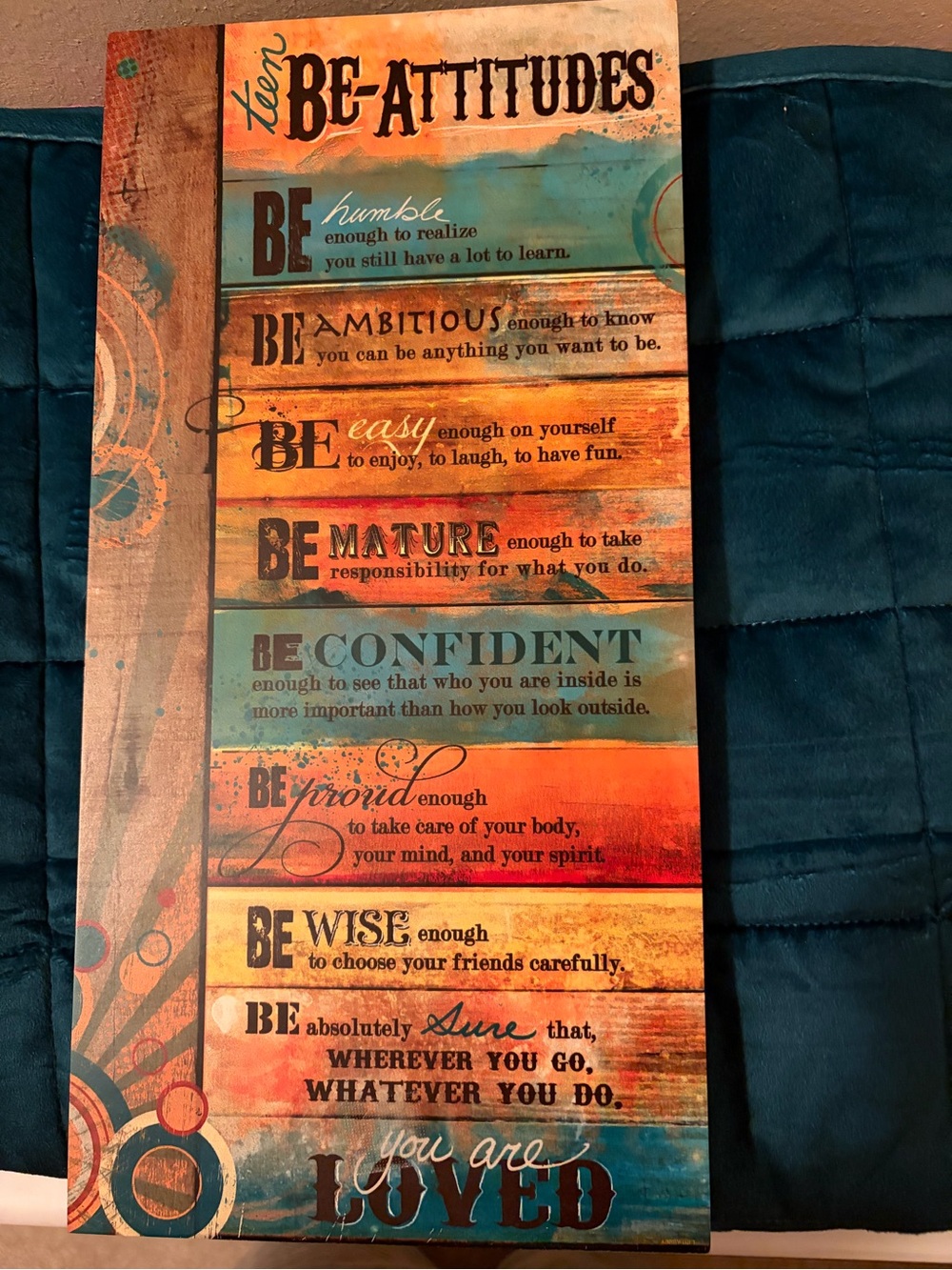ABBEY PRESS — TEEN BEATTITUDES WALL PLAQUE - Picture 5 of 5